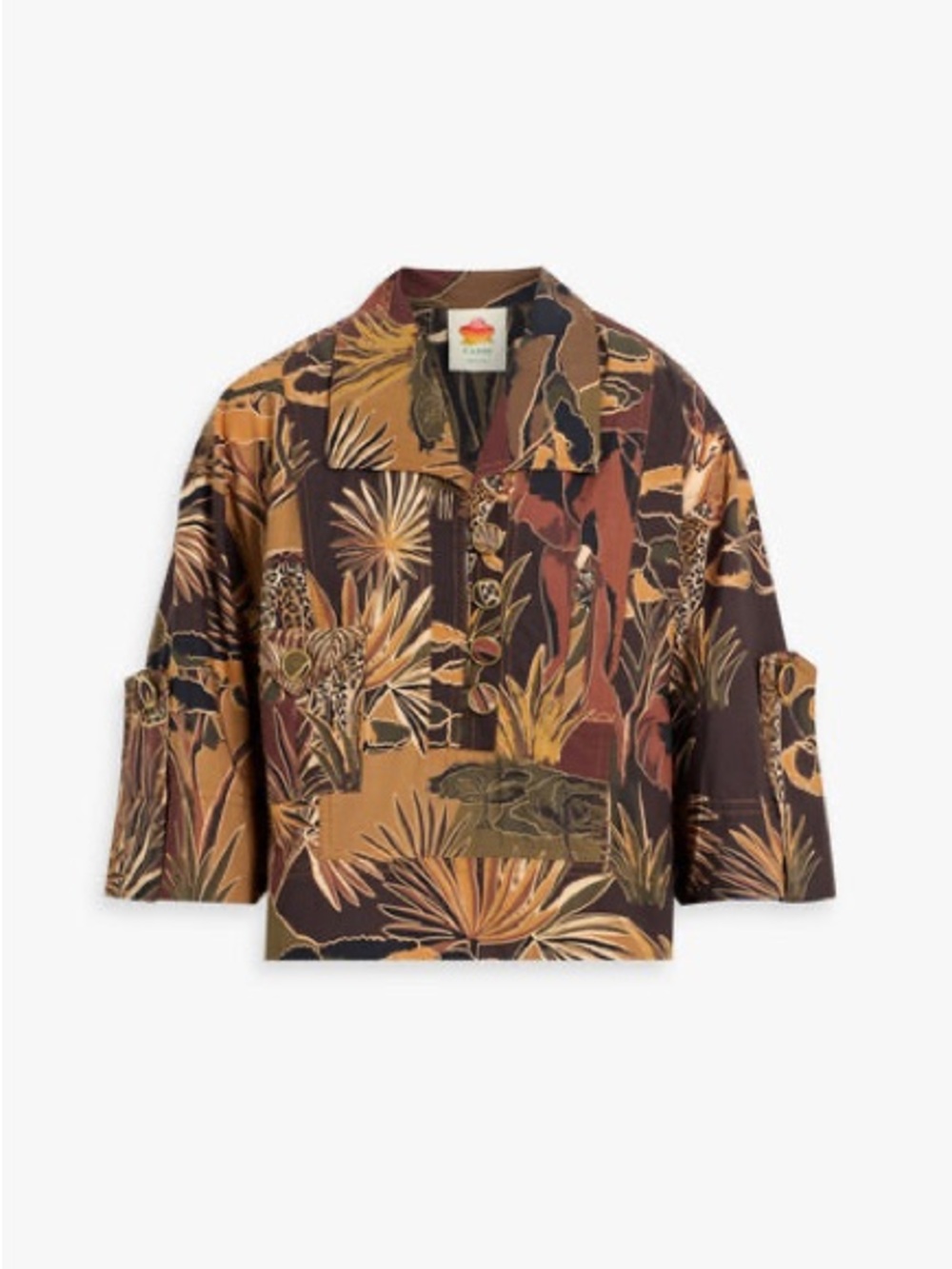 FARM Rio Savana Dream Caramel Utility Blouse